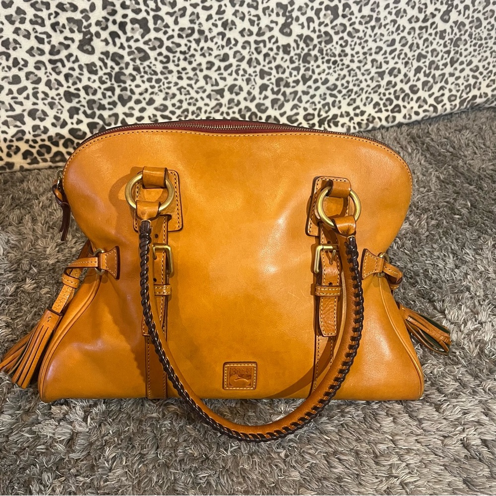 Dooney & Bourke Tan Leather Satchel